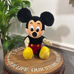Vintage Mickey Mouse Plush Disneyland Walt Disney Productions Korea 18”1970s–80s